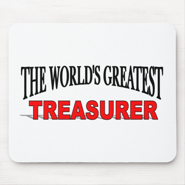 Der bestste Schatzmeister der Welt Mousepad (Vorne)