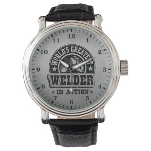 Der bestste Schweißer der Welt in der Aktion Armbanduhr