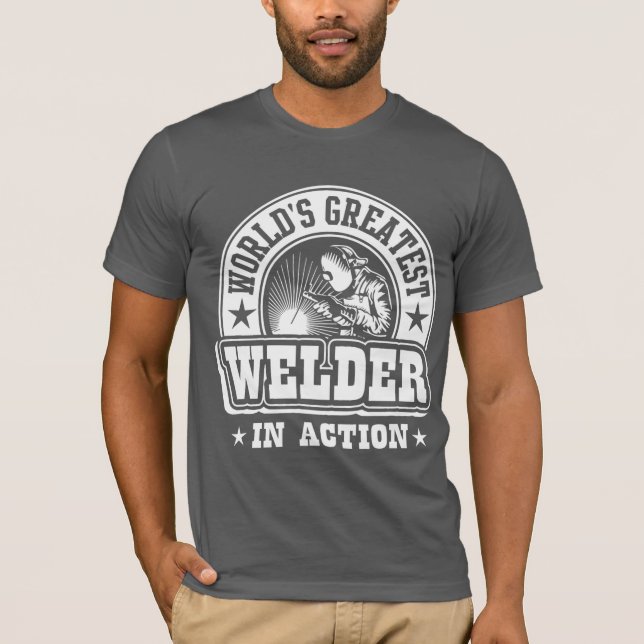 Der bestste Schweißer der Welt in der Aktion T-Shirt (Vorderseite)