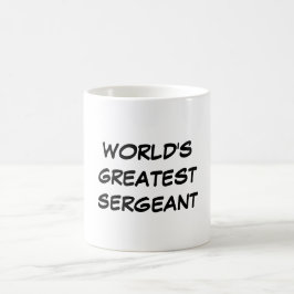 Der bestste Sergeant" Tasse "der Welt