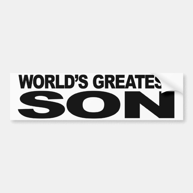 Der bestste Sohn der Welt Autoaufkleber (Vorne)