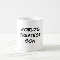 Der bestste Sohn-" Tasse "der Welt