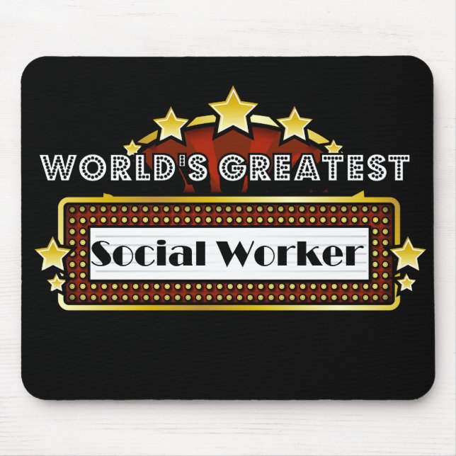 Der bestste Sozialarbeiter der Welt Mousepad (Vorne)