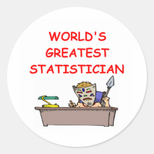 der bestste Statistiker der Welt Runder Aufkleber