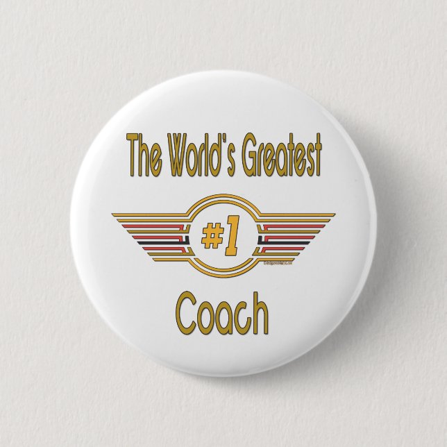 Der bestste Trainer der Welt Button (Vorderseite)