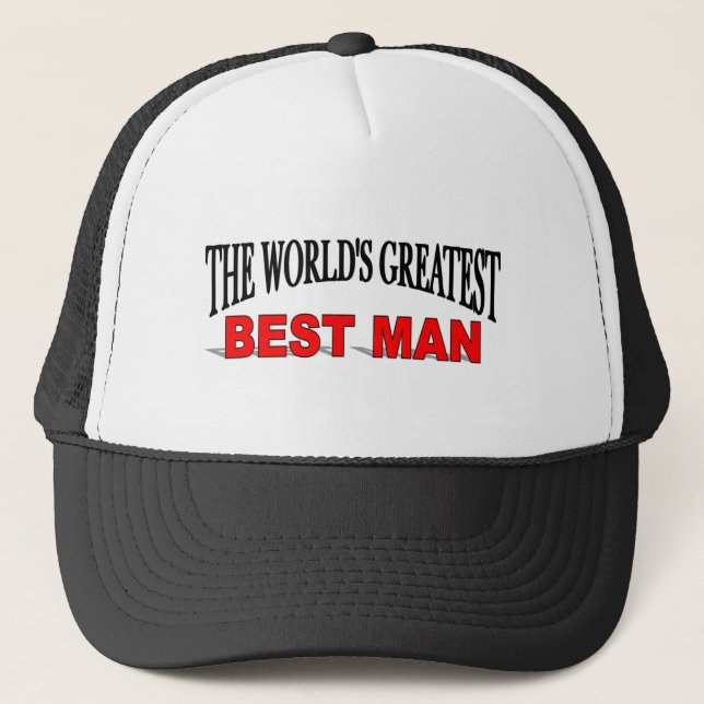 Der bestste Trauzeuge der Welt Truckerkappe (Vorderseite)