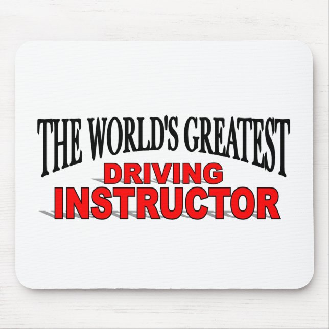 Der bestste treibende Lehrer der Welt Mousepad (Vorne)
