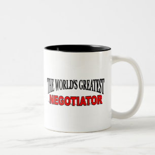 Der bestste Unterhändler der Welt Zweifarbige Tasse