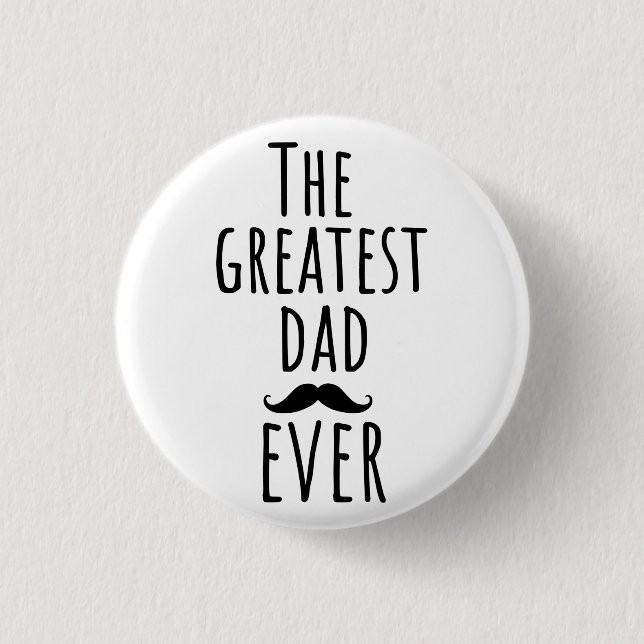 Der Bestste Vater aller Zeiten mit Mustache Button (Vorderseite)