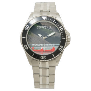 Der bestste Vater der Welt! Armbanduhr, Kanus, Armbanduhr