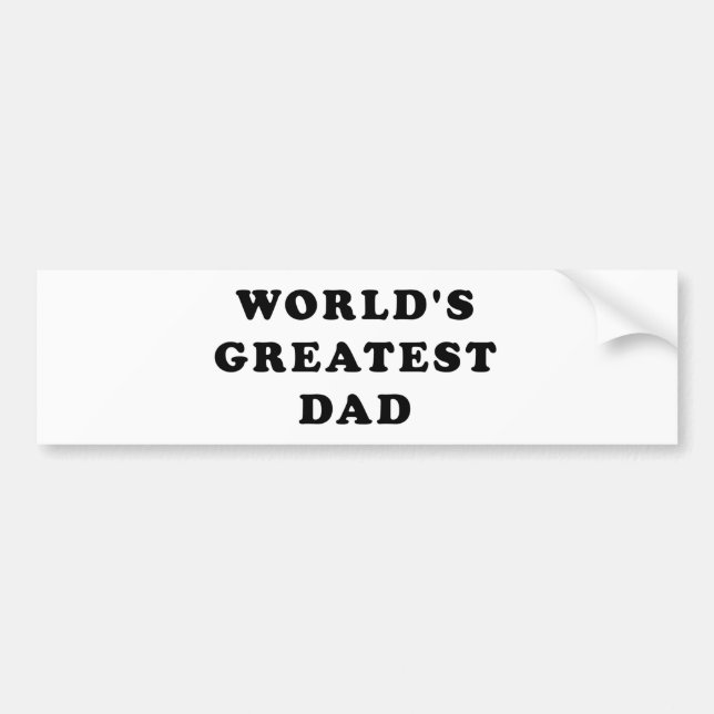 Der bestste Vater der Welt Autoaufkleber (Vorne)