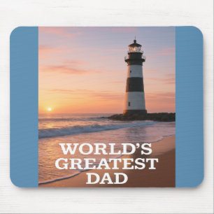 Der Bestste Vater der Welt - Coastal Sunrise Editi Mousepad