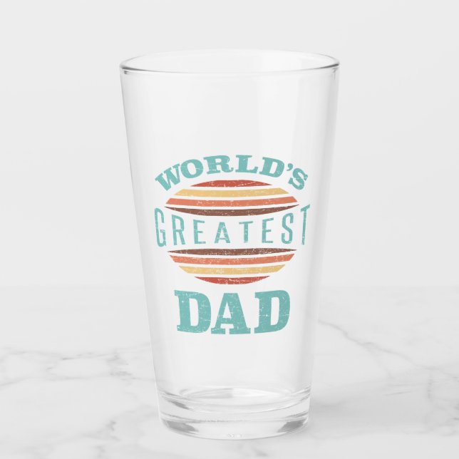 Der Bestste Vater der Welt Glas (Vorderseite)