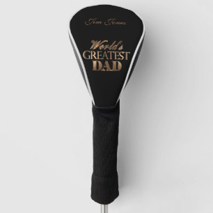 Der bestste Vater-elegante schwarze Golf Headcover