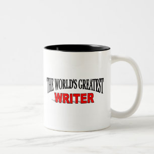 Der bestste Verfasser der Welt Zweifarbige Tasse