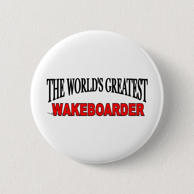 Der bestste Wakeboarder der Welt Button (Vorderseite)