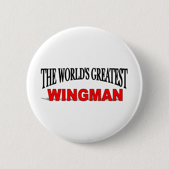 Der bestste Wingman der Welt Button (Vorderseite)