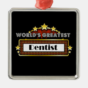 Der bestste Zahnarzt der Welt Ornament Aus Metall