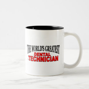 Der bestste Zahntechniker der Welt Zweifarbige Tasse