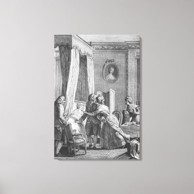 Der Besuch des Arztes von Boson Leinwanddruck (Vorderseite)