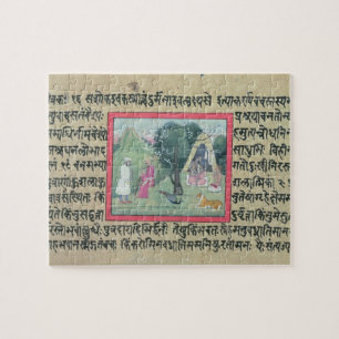Der Besuch eines Rajput Leiters zu einem