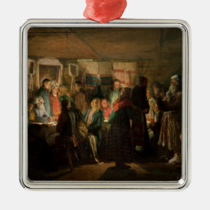 Der Besuch eines Zauberers zu einer ländlichen Ornament Aus Metall