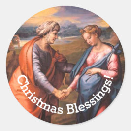 Der Besuch Runder Aufkleber