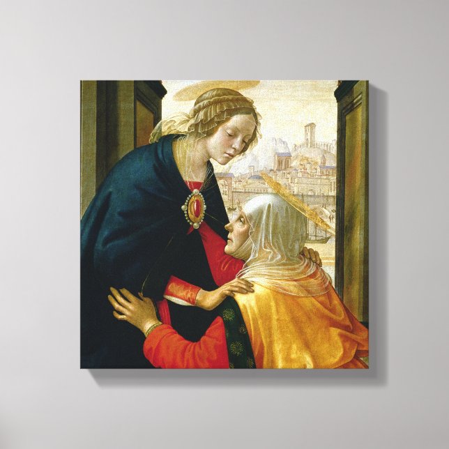 Der Besuch von 1491 Leinwanddruck (Vorderseite)