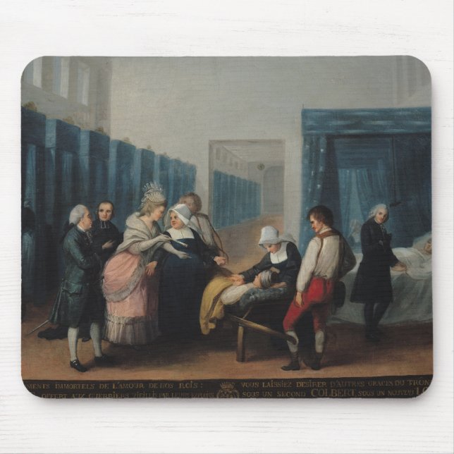 Der Besuch von Monsieur und von Madame Necker Mousepad (Vorne)