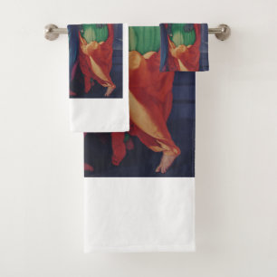 Der Besuch von Pontormo Manierist Fine Art Badhandtuch Set