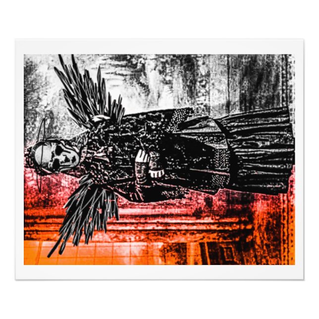 Der Besucher 20x24 Fotodruck (Vorne)