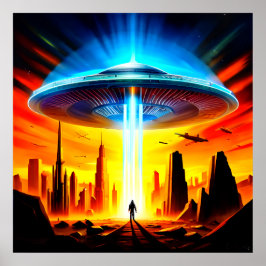 Der Besucher kommt an Poster