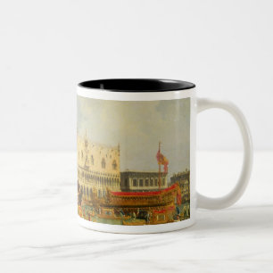 Der Betrothal des venezianischen Doge zu Adria Zweifarbige Tasse