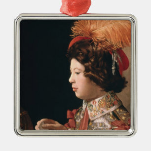 Der Betrüger mit dem Pik-Ase Ornament Aus Metall