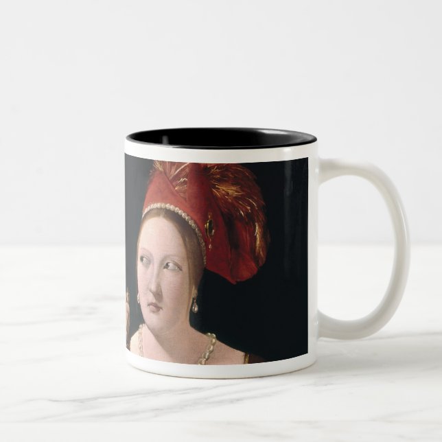 Der Betrüger mit dem Pik-Ase Zweifarbige Tasse (Rechts)