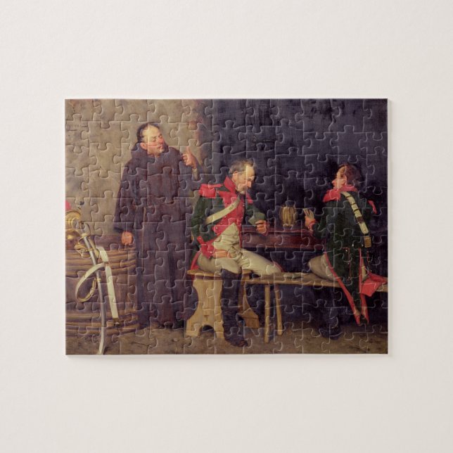 Der Betrüger (Öl auf Leinwand) (eins von Paaren - (Horizontal)