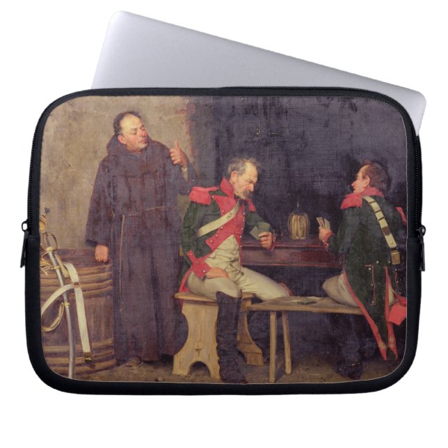Der Betrüger (Öl auf Leinwand) (eins von Paaren - Laptopschutzhülle (Vorderseite)