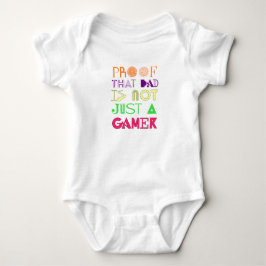 Der Beweis dafür, dass Vater nicht nur ein Gamer i Baby Strampler