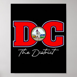 Der Bezirk Washington Dc Urlaubs-Souvenir Us Poster