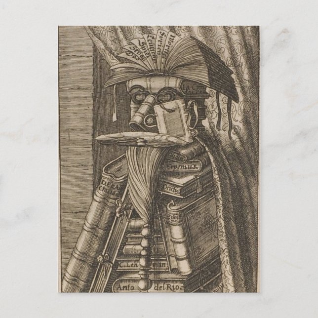 Der Bibliothekar Postkarte (Vorderseite)