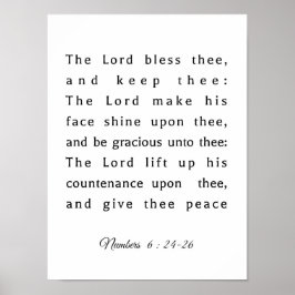 Der biblische Priestersegen Poster