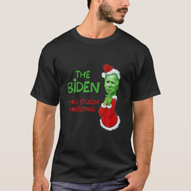 Der Biden, der Weihnachtslustige gestohlen hat T-Shirt (Vorderseite)