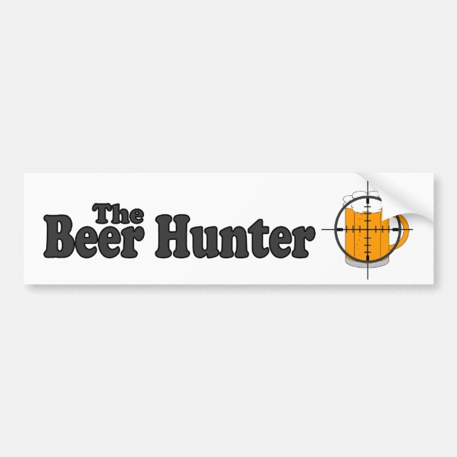 Der Bier-Jäger-Autoaufkleber Autoaufkleber (Vorne)