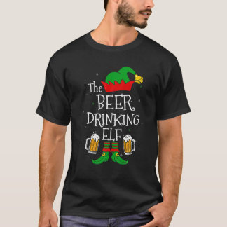 Der Bier trinkt Elf Matching Family Drinker Merr T-Shirt