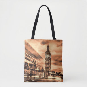 Der Big Ben im Retro-Stil in London Tasche