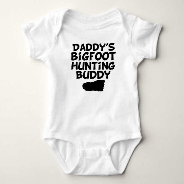 Der Bigfoot-Jagd-Freund des Vatis Baby Strampler (Vorderseite)