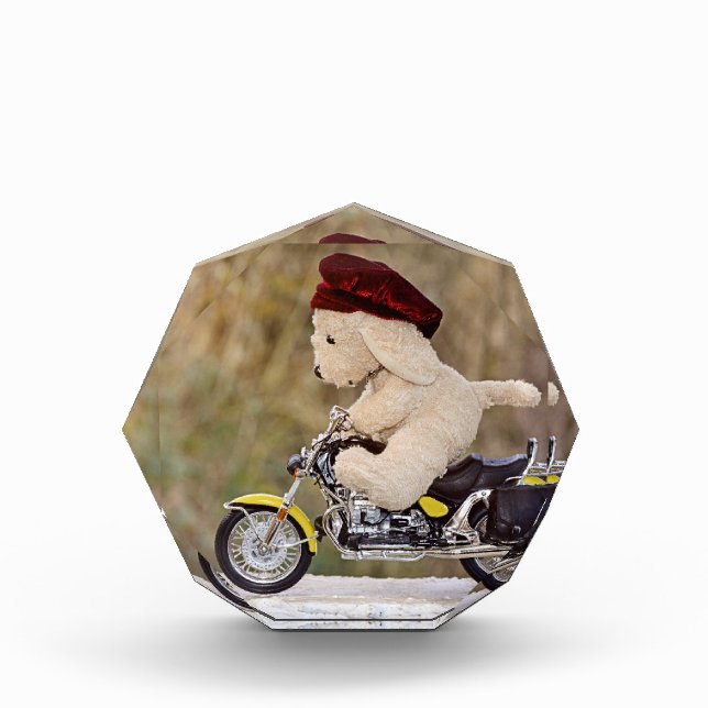 Der Biker - Hund - Fotoblock (Vorderseite)