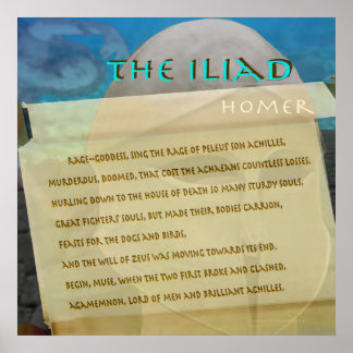 Der Bildlauftext von Iliad Poster