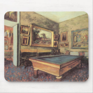 Der Billardraum in Menil Hubert von Edgar Degas Mousepad