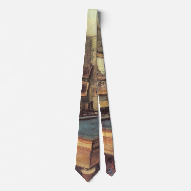 Der Billiardsaal in Menil Hubert von Edgar Degas Krawatte (Vorderseite)